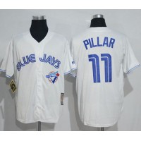 Toronto Blue Jays #11 Kevin Pillar White Cooperstown Throwback Stitched MLB Jersey