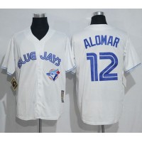 Toronto Blue Jays #12 Roberto Alomar White Cooperstown Throwback Stitched MLB Jersey