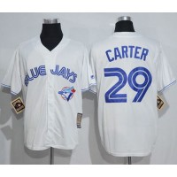 Toronto Blue Jays #29 Joe Carter White Cooperstown Throwback Stitched MLB Jersey
