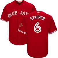 Toronto Blue Jays #6 Marcus Stroman Red New Cool Base Canada Day Stitched MLB Jersey