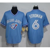Toronto Blue Jays #6 Marcus Stroman Light Blue Cooperstown Throwback Stitched MLB Jersey