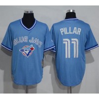 Toronto Blue Jays #11 Kevin Pillar Light Blue Cooperstown Throwback Stitched MLB Jersey