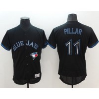 Toronto Blue Jays #11 Kevin Pillar Black Fashion Flexbase Authentic Collection Stitched MLB Jersey