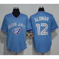 Toronto Blue Jays #12 Roberto Alomar Light Blue Cooperstown Throwback Stitched MLB Jersey