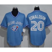 Toronto Blue Jays #20 Josh Donaldson Light Blue Cooperstown Throwback Stitched MLB Jersey