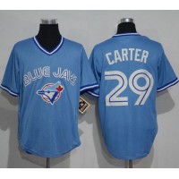 Toronto Blue Jays #29 Joe Carter Light Blue Cooperstown Throwback Stitched MLB Jersey