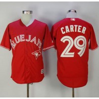 Toronto Blue Jays #29 Joe Carter Red New Cool Base Canada Day Stitched MLB Jersey