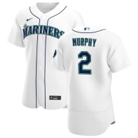 Seattle Seattle Mariners #2 Tom Murphy Men's Nike White Home 2020 Authentic Player MLB Jersey