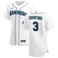 Seattle Seattle Mariners #3 J.P. Crawford Men's Nike White Home 2020 Authentic Player MLB Jersey