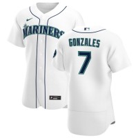 Seattle Seattle Mariners #7 Marco Gonzales Men's Nike White Home 2020 Authentic Player MLB Jersey