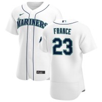 Seattle Seattle Mariners #23 Ty France Men's Nike White Home 2020 Authentic Player MLB Jersey