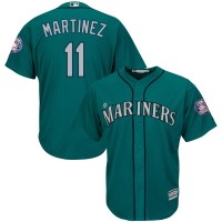 Seattle Seattle Mariners #11 Edgar Martinez Majestic 2019 Hall of Fame Induction Alternate Cool Base Player Jersey Northwest Green