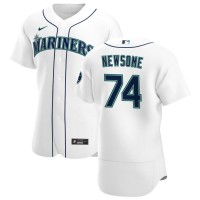 Seattle Seattle Mariners #74 Ljay Newsome Men's Nike White Home 2020 Authentic Player MLB Jersey