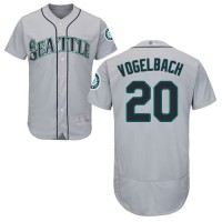 Seattle Mariners #20 Dan Vogelbach Grey Flexbase Authentic Collection Stitched MLB Jersey