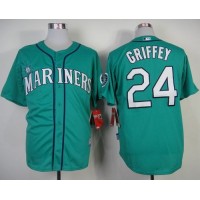 Seattle Mariners #24 Ken Griffey Green Alternate Cool Base Stitched MLB Jersey