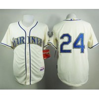 Seattle Mariners #24 Ken Griffey Cream Alternate Cool Base Stitched MLB Jersey