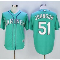 Seattle Mariners #51 Randy Johnson Green New Cool Base Stitched MLB Jersey