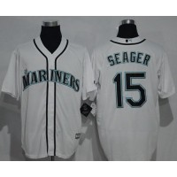 Seattle Mariners #15 Kyle Seager White New Cool Base Stitched MLB Jersey