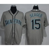 Seattle Mariners #15 Kyle Seager Grey New Cool Base Stitched MLB Jersey