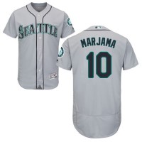 Seattle Mariners #10 Mike Marjama Grey Flexbase Authentic Collection Stitched MLB Jersey