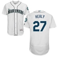Seattle Mariners #27 Ryon Healy White Flexbase Authentic Collection Stitched MLB Jersey