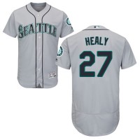 Seattle Mariners #27 Ryon Healy Grey Flexbase Authentic Collection Stitched MLB Jersey