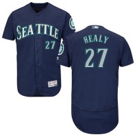 Seattle Mariners #27 Ryon Healy Navy Blue Flexbase Authentic Collection Stitched MLB Jersey