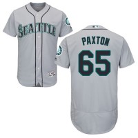 Seattle Mariners #65 James Paxton Grey Flexbase Authentic Collection Stitched MLB Jersey