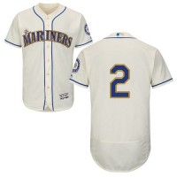 Seattle Mariners #2 Jean Segura Cream Flexbase Authentic Collection Stitched MLB Jersey