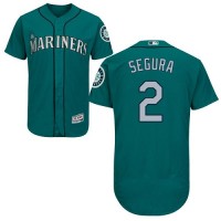 Seattle Mariners #2 Jean Segura Green Flexbase Authentic Collection Stitched MLB Jersey