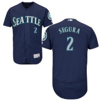 Seattle Mariners #2 Jean Segura Navy Blue Flexbase Authentic Collection Stitched MLB Jersey