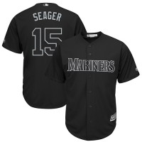 Seattle Mariners #15 Kyle Seager Black 