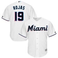 Miami Miami Marlins #19 Miguel Rojas Majestic Home 2019 Cool Base Player Jersey White