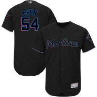 Miami Marlins #54 Wei-Yin Chen Black Flexbase Authentic Collection Stitched MLB Jersey