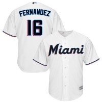 Miami Marlins #16 Jose Fernandez White New Cool Base Stitched MLB Jersey