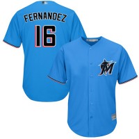 Miami Marlins #16 Jose Fernandez Blue New Cool Base Stitched MLB Jersey