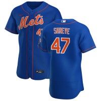 New York New York Mets #47 Chasen Shreve Men's Nike Royal Alternate 2020 Authentic Player MLB Jersey