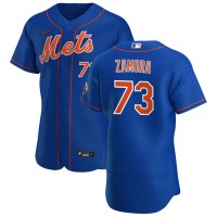 New York New York Mets #73 Daniel Zamora Men's Nike Royal Alternate 2020 Authentic Player MLB Jersey