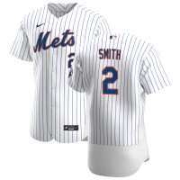 New York New York Mets #2 Dominic Smith Men's Nike White Home 2020 Authentic Player MLB Jersey