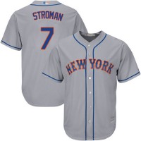 New York Mets #7 Marcus Stroman Grey New Cool Base Stitched MLB Jersey