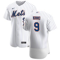 New York New York Mets #9 Brandon Nimmo Men's Nike White Home 2020 Authentic Player MLB Jersey