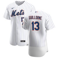 New York New York Mets #13 Luis Guillorme Men's Nike White Home 2020 Authentic Player MLB Jersey