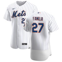 New York New York Mets #27 Jeurys Familia Men's Nike White Home 2020 Authentic Player MLB Jersey