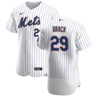 New York New York Mets #29 Brad Brach Men's Nike White Home 2020 Authentic Player MLB Jersey