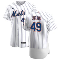 New York New York Mets #49 Ariel Jurado Men's Nike White Home 2020 Authentic Player MLB Jersey