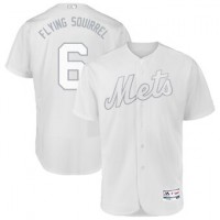 New York New York Mets #6 Jeff McNeil Flying Squirrel Majestic 2019 Players' Weekend Flex Base Authentic Player Jersey White