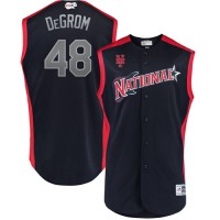 New York Mets #48 Jacob DeGrom Navy 2019 All-Star National League Stitched MLB Jersey