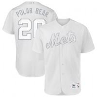 New York New York Mets #20 Pete Alonso Polar Bear Majestic 2019 Players' Weekend Flex Base Authentic Player Jersey White