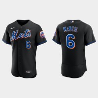 New York New York Mets #6 Jeff McNeil Men's Nike 2022 Authentic Alternate Stitched MLB Jersey - Black