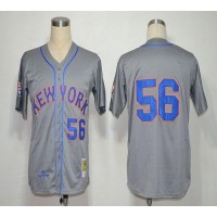 Mitchell And Ness 1965 New York Mets #56 Tug McGraw Grey Stitched MLB Jersey